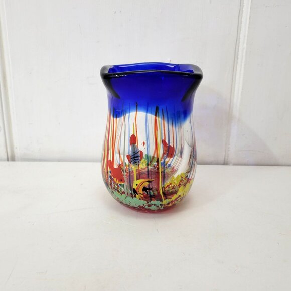 Unbranded Other - Art Glass Fish Vase